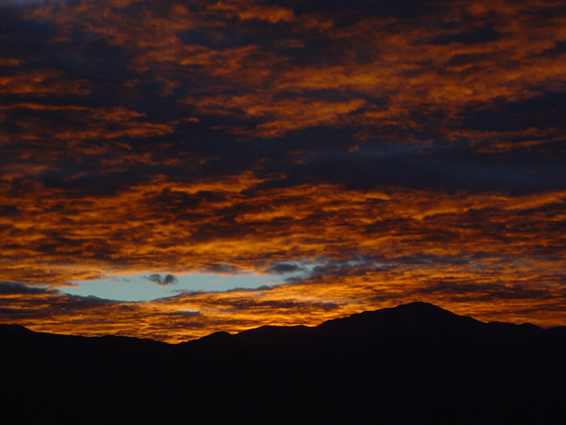 Sunset with a Hole
